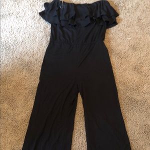 Black wide leg jumpsuit
